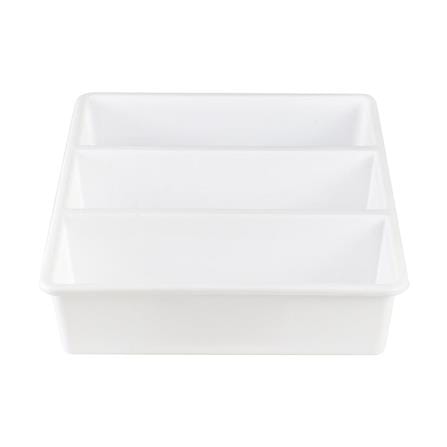 3 COMPARTMENT BOX STACKO TLR-103 29X23.8X6.3CM WHITE
