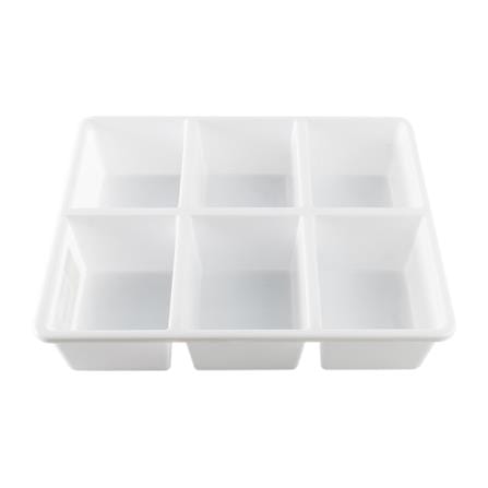 6 COMPARTMENT BOX STACKO TLR-106 29X23.8X6.3CM WHITE