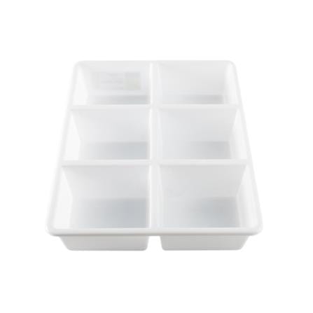 6 COMPARTMENT BOX STACKO TLR-106 29X23.8X6.3CM WHITE