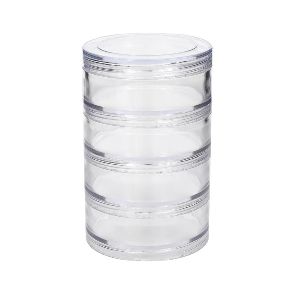 1 COMPARTMENT BOX STACKO TLC-704 7X7X11CM CLEAR