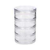 1 COMPARTMENT BOX STACKO TLC-704 7X7X11CM CLEAR