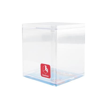 STACKABLE STORAGE BOX BOXBOX BB02011 8.5X8.5X9.75CM CLEAR