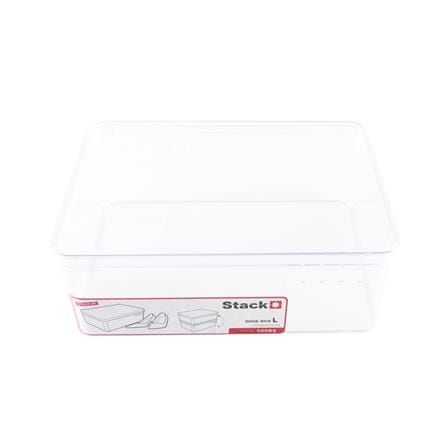 SHOE BOX STACKO 889RS 19.2X28X15CM CLEAR