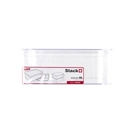 SHOE BOX STACKO 885RS 21.5X30.5X11.7CM CLEAR