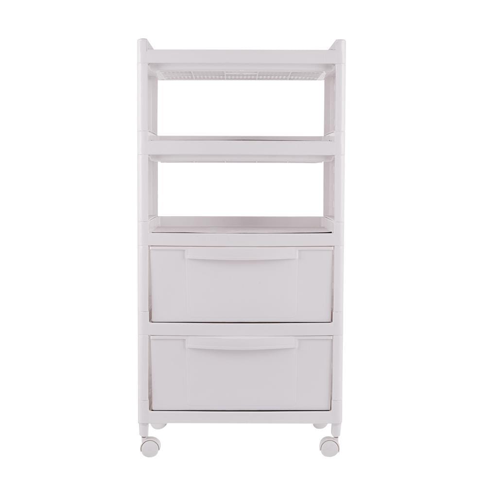 SHELF 3TIERS 2DRAWER 1072-5 WHITE