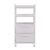 SHELF 3TIERS 2DRAWER 1072-5 WHITE