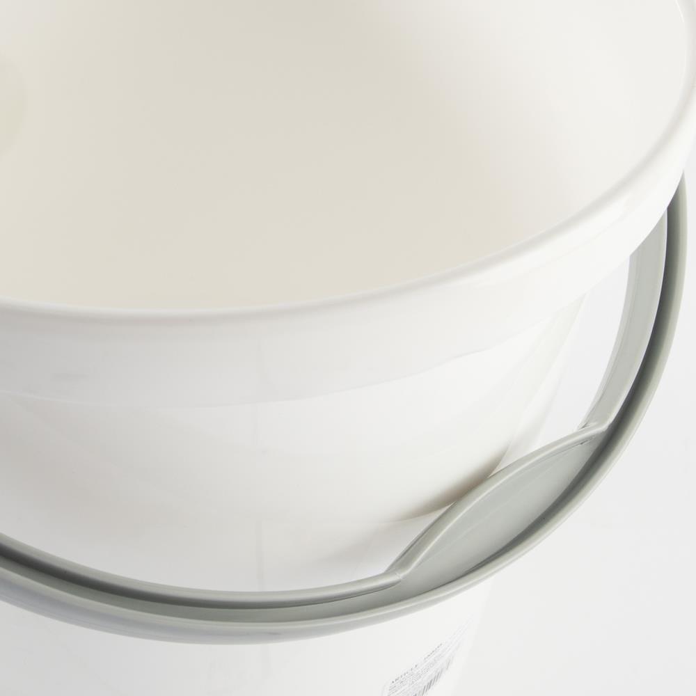 ROUND BUCKET PLIM 17L (4.5GL) WHITE
