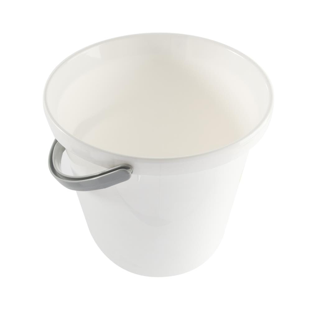 ROUND BUCKET PLIM 17L (4.5GL) WHITE