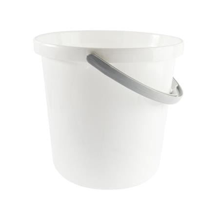 ROUND BUCKET PLIM 17L (4.5GL) WHITE