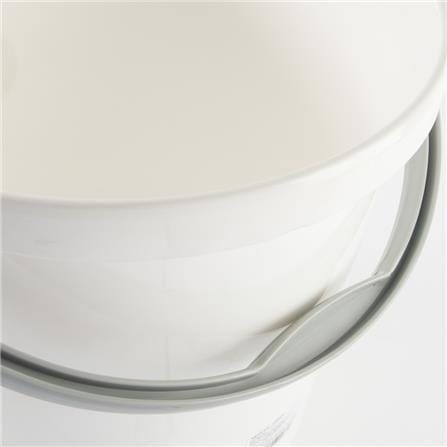 ROUND BUCKET PLIM 17L (4.5GL) WHITE