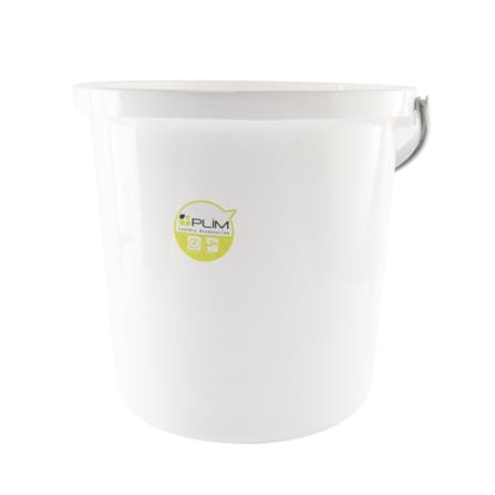 ROUND BUCKET PLIM 24.5L (6.5.gl) WHITE