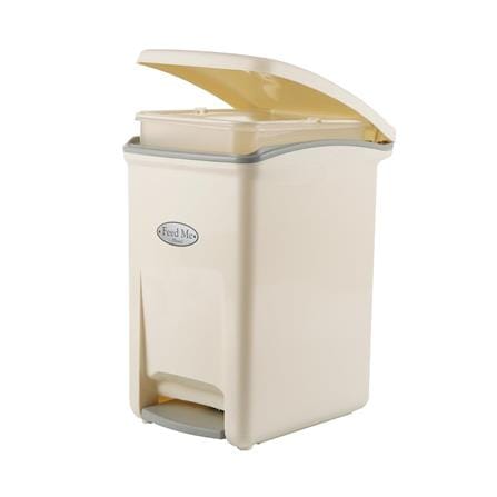 RECTANGULAR PEDAL BIN PN PN6002 18.5L WHITE/GREY