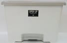 SQUARE DUSTBIN PEDAL ACCO CHIC 30L WHITE/GREY