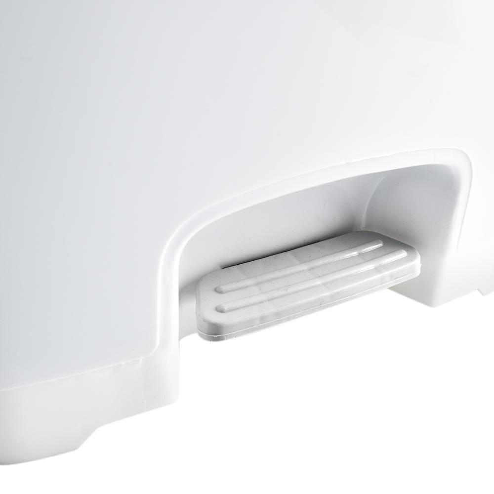 SQUARE DUSTBIN PEDAL ACCO CHIC 30L WHITE/GREY
