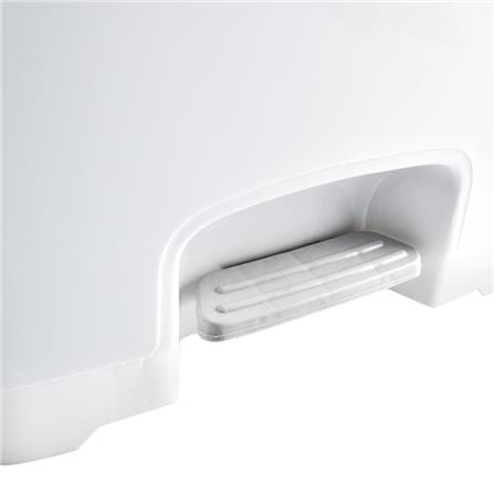 SQUARE DUSTBIN PEDAL ACCO CHIC 30L WHITE/GREY