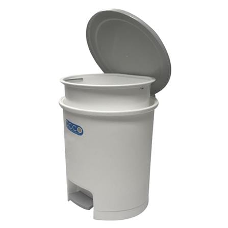 ROUND DUSTBIN PEDAL CLEAN G-663 10L WHITE/GRAY