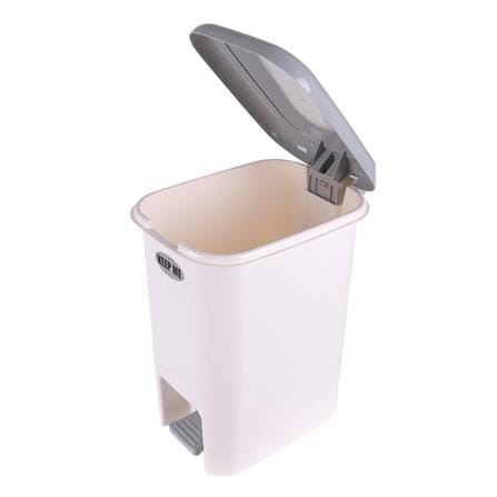 RECTANGULAR PEDAL BIN JCJ 2145 15L WHITE/GREY