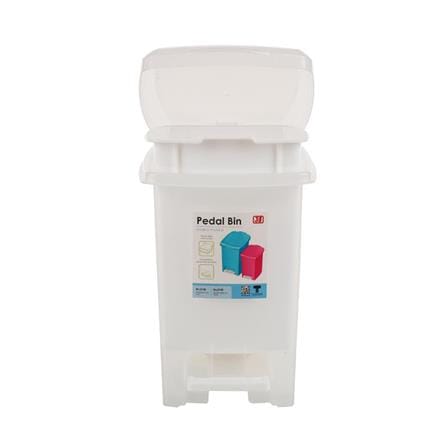 SQUARE PEDAL BIN JCJ 2142 5L WHITE