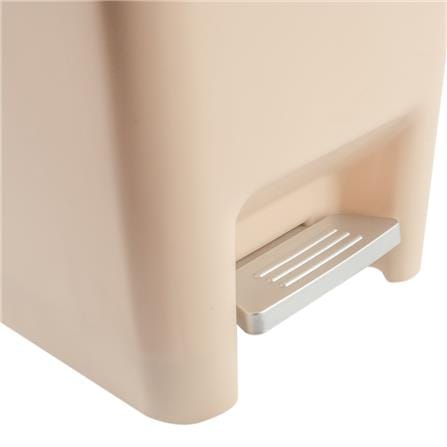 SQUARE DUSTBIN PEDAL ACCO G1830 10L BEIGE