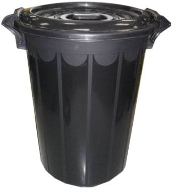 HOMEPRO APISITH DUSTBIN WITH LID 66L W54XD49XH62 CM BLACK