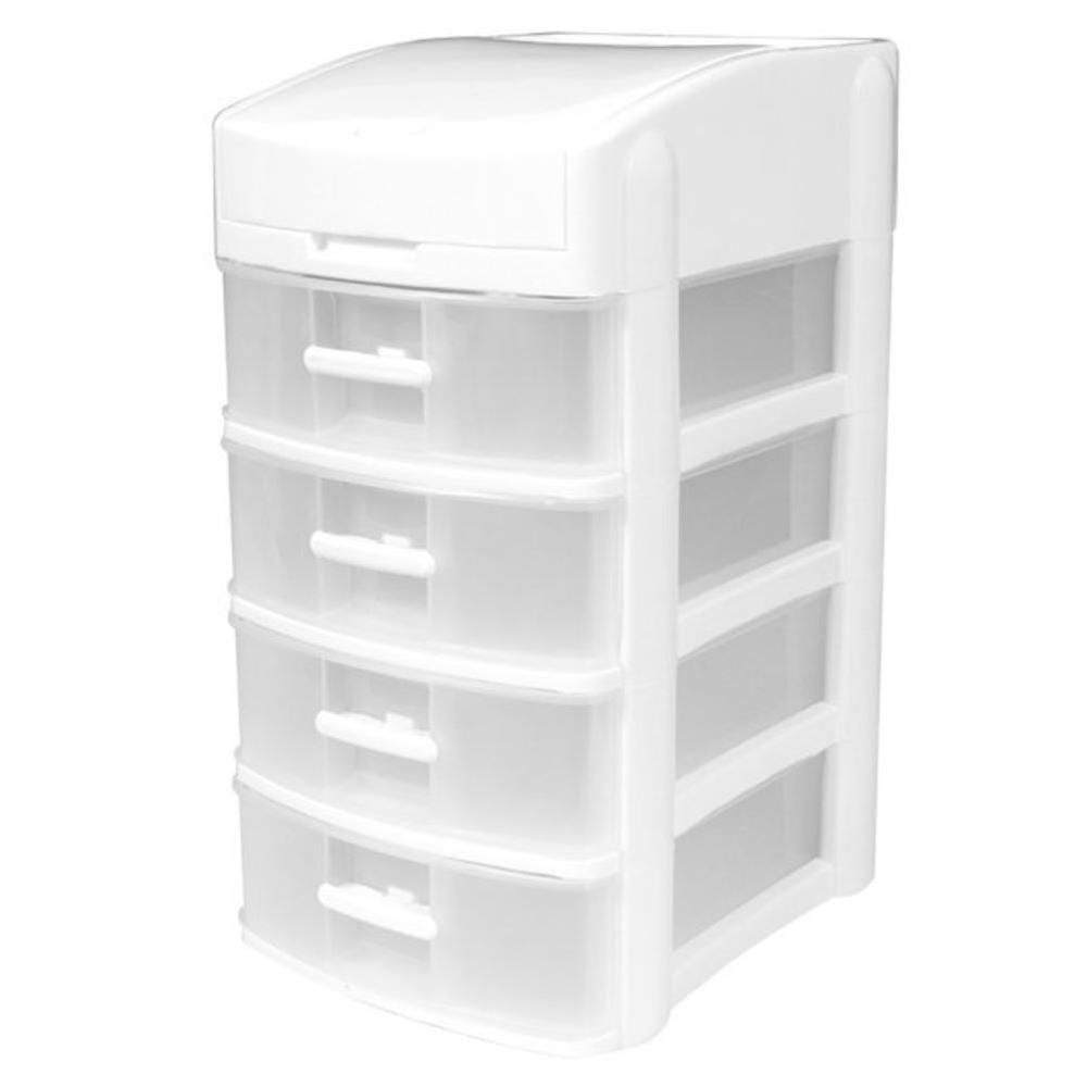 HOMEPRO APISITH DRAWER 4 TIER PLASTIC 29X15.8X20 CM WHITE