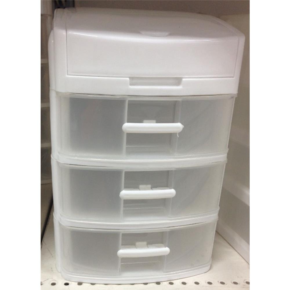 HOMEPRO APISITH DRAWER 3 TIER PLASTIC W15.8XD20XH23.2 CM WHITE