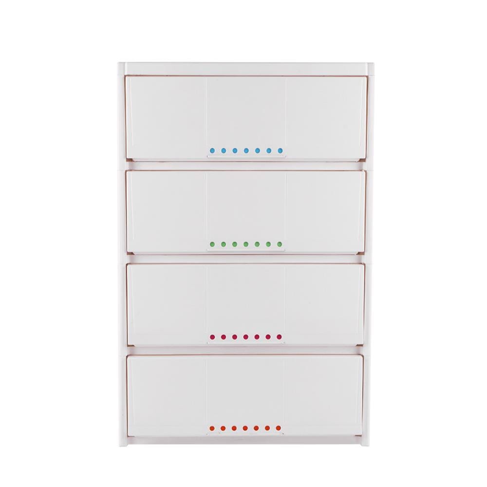 4 DRAWER STACKO 7DOT 61X46X92CM WHITE