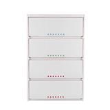 4 DRAWER STACKO 7DOT 61X46X92CM WHITE