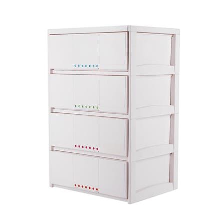 4 DRAWER STACKO 7DOT 61X46X92CM WHITE