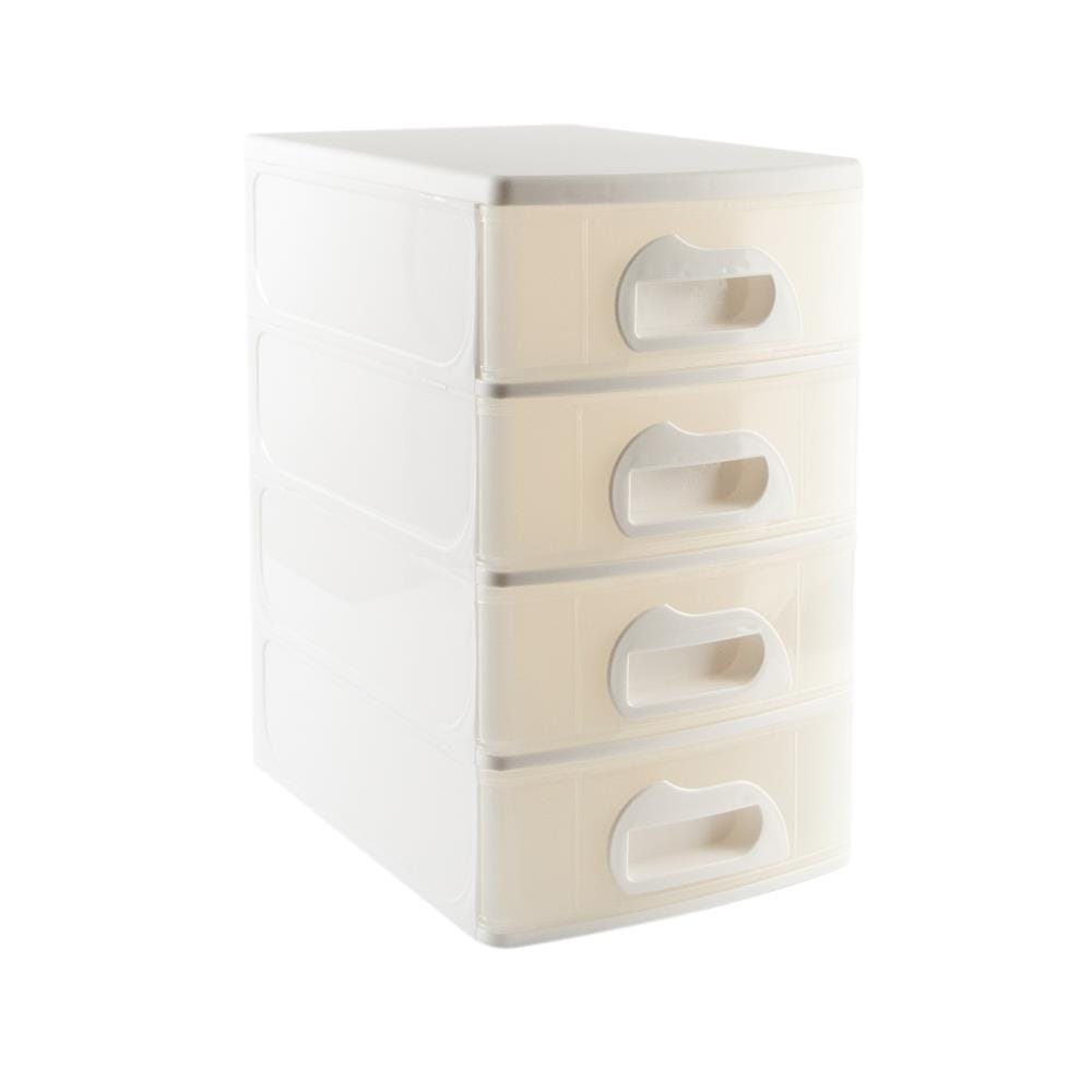 4 MINI DRAWER API 1034 18.5X26.3X31CM WHITE