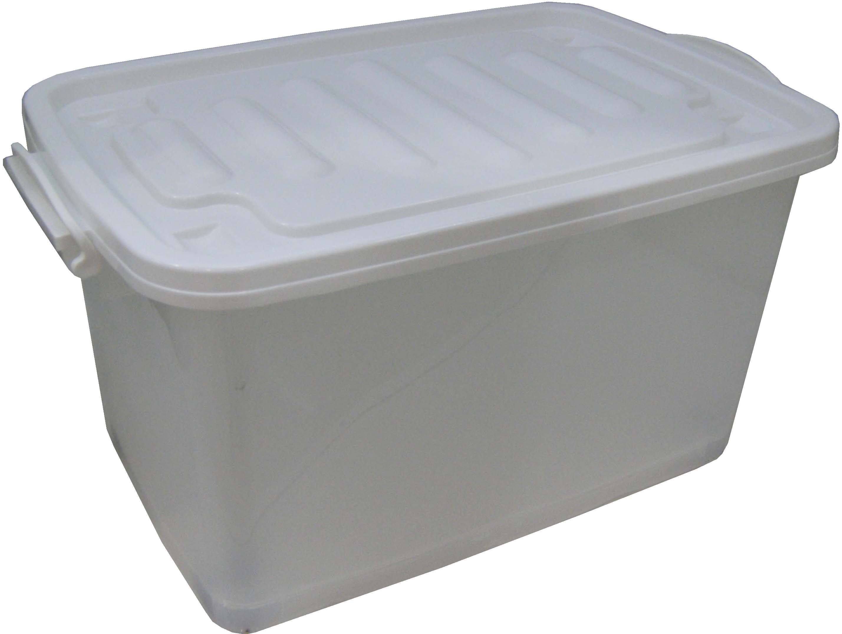 STORAGE BOX WITH WHEELS STACKO 2009 70.5L WHITE