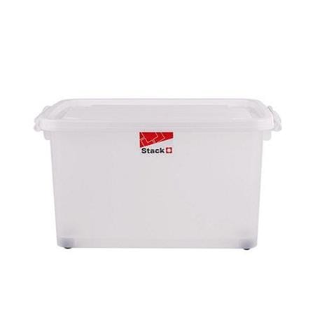 STORAGE BOX WITH WHEELS STACKO 2009 70.5L WHITE