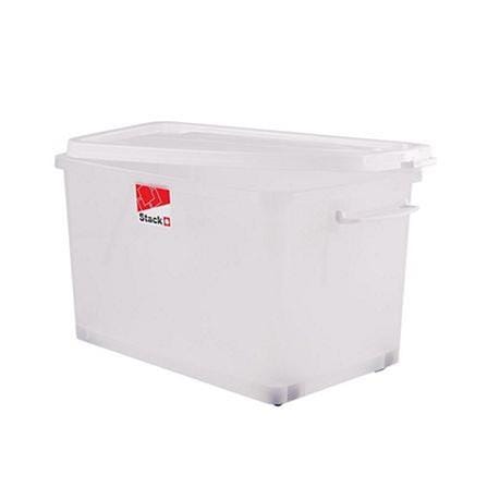 STORAGE BOX WITH WHEELS STACKO 2009 70.5L WHITE