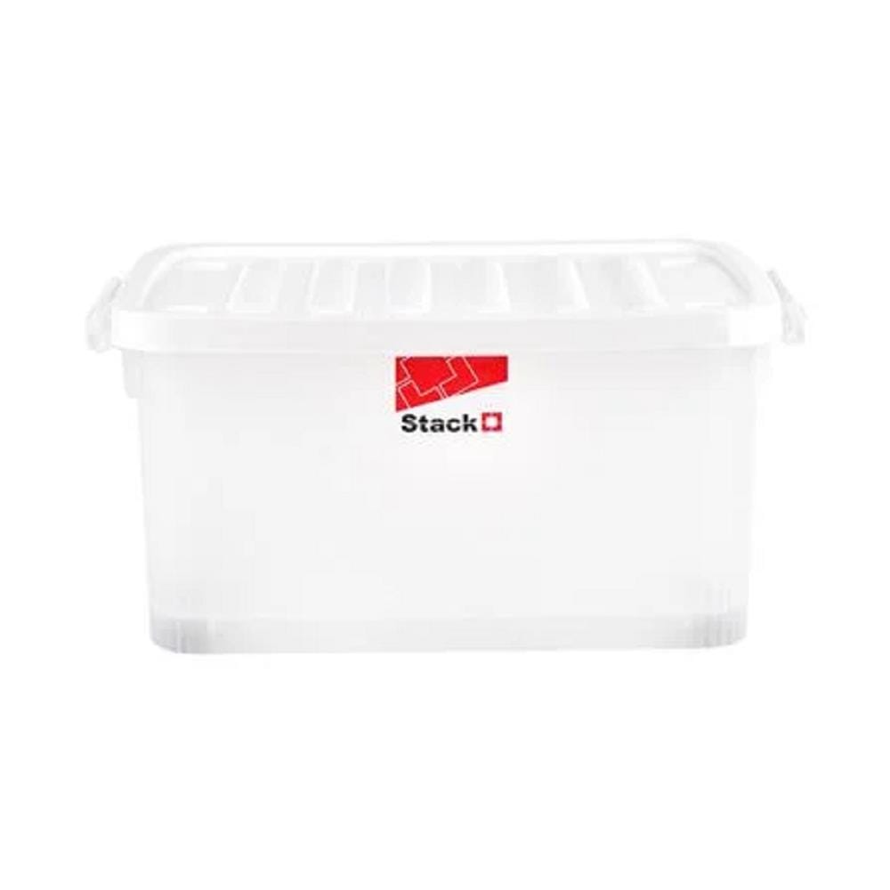 STORAGE BOX WITH WHEELS STACKO 2000 42L WHITE