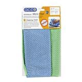 MULTIPURPOSE MICROFIBER CLEANING CLOTH ACCO 30x30cm 2 PCS BLUE/GREEN