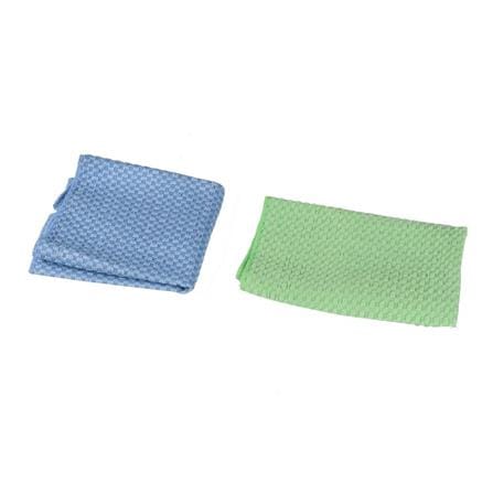 MULTIPURPOSE MICROFIBER CLEANING CLOTH ACCO 30x30cm 2 PCS BLUE/GREEN