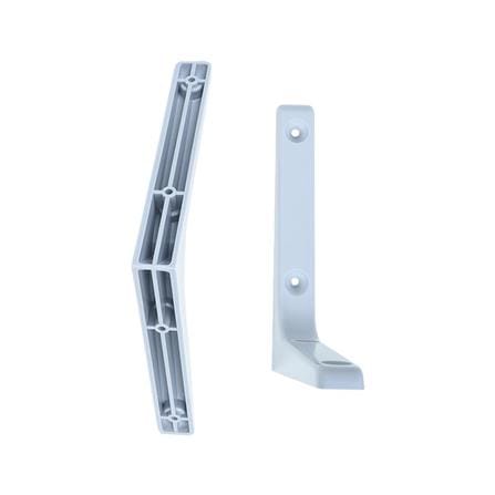 PLASTIC BRACKET STACKO 17.5X17.5CM GREY