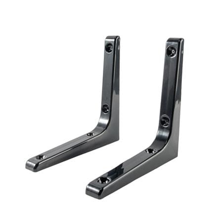 PLASTIC BRACKET STACKO 17.5X17.5CM BLACK