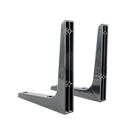 PLASTIC BRACKET STACKO 17.5X17.5CM BLACK