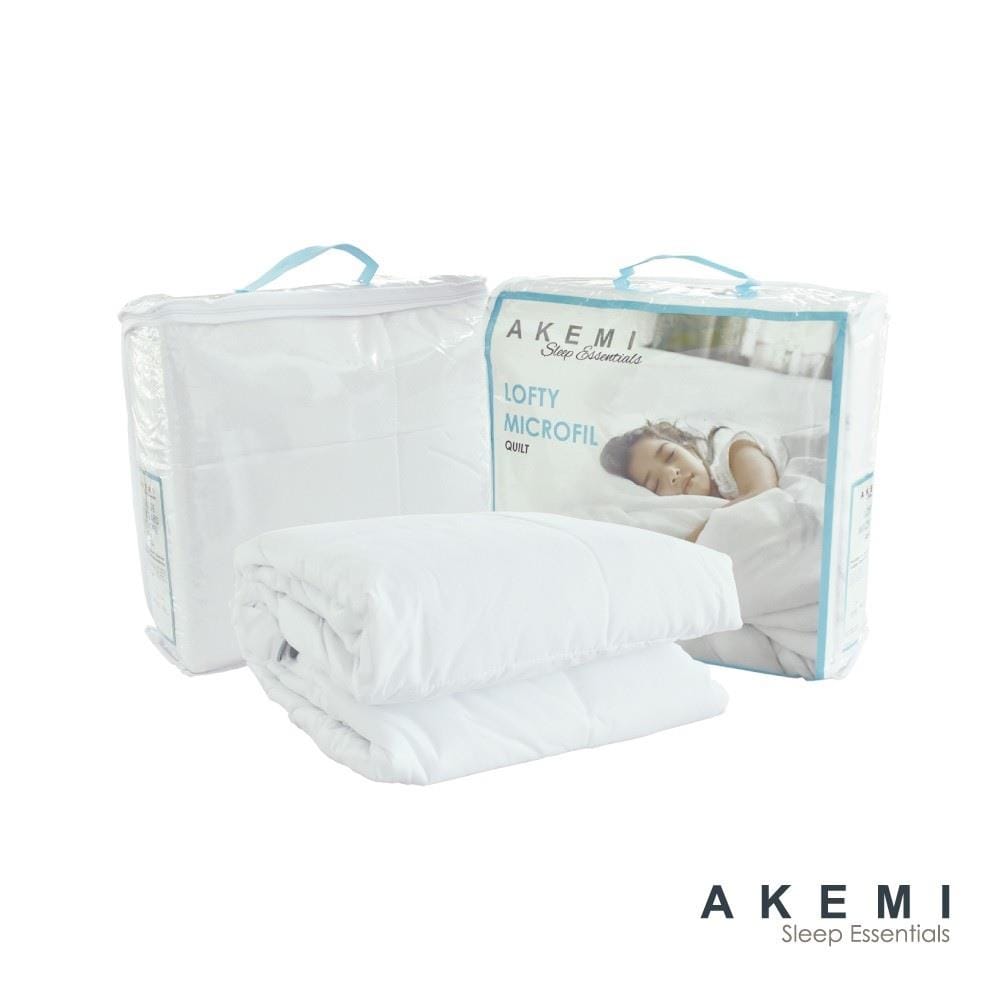 AKEMI SLEEP ESSENTIALS LOFTY MICROFIL QUILT SUPER SINGLE