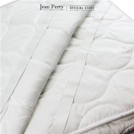 JEAN PERRY MATTRESS PAD ELASTIC Q WHITE