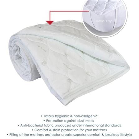 JEAN PERRY ELASTIC MATTRESS PROTECTOR KING SIZE WHITE