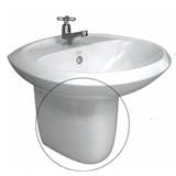 CLAYTAN SEMI PEDESTAL SR1711 WHITE