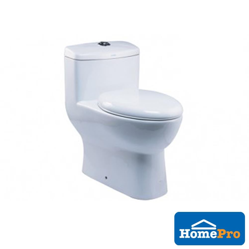 SERICITE 1 PIECE TOILET DUAL FLUSH WC1015 3/6L H67XW70XD23 CM WHITE