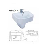 SERICITE WASHBASIN WALL HUNG ENTHALPY WB2043 WHITE
