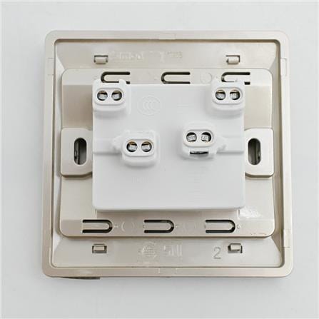10A 2 GANG 1 WAY SWITCH SIMON 51021B CC CHAMPAGNE