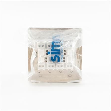 10A 4 GANG 1 WAY SWITCH SIMON 51041B CC CHAMPAGNE