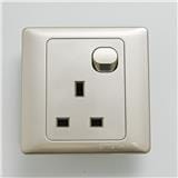 13A 1 GANG FLAT PIN SOCKET SIMON 51382 CC