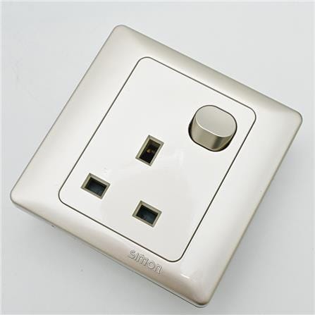 13A 1 GANG FLAT PIN SOCKET SIMON 51382 CC