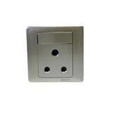 SIMON 15A POWER 1GANG ROUND PIN SWITCHED SOCKET 51582 CHAMPAGNE